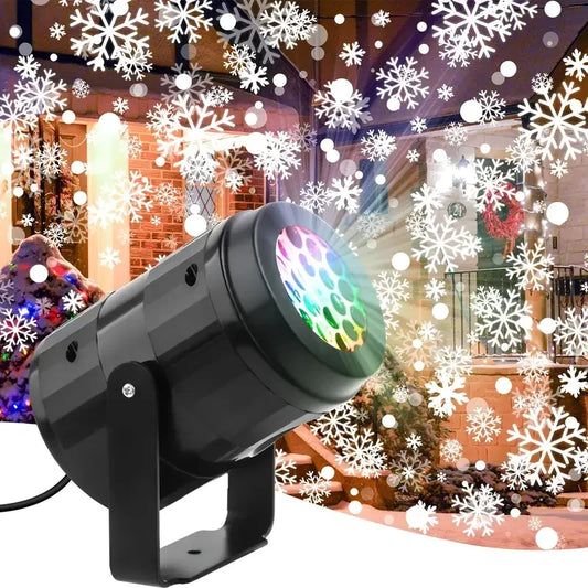 Rotating Snowflake Projector Light