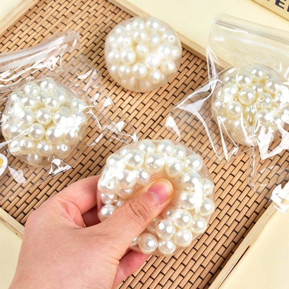 Pearl Bead Soft Mochi Stress Ball