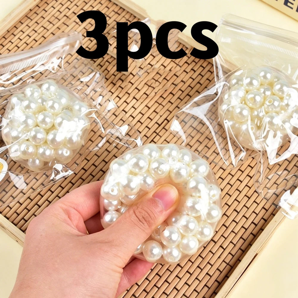 Pearl Bead Soft Mochi Stress Ball