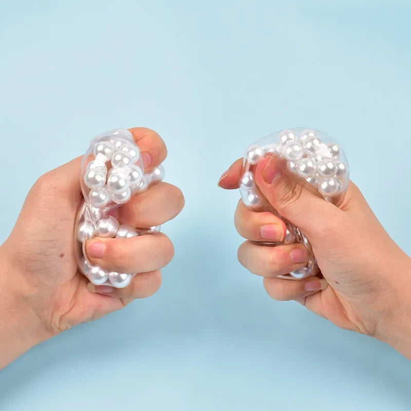 Pearl Bead Soft Mochi Stress Ball